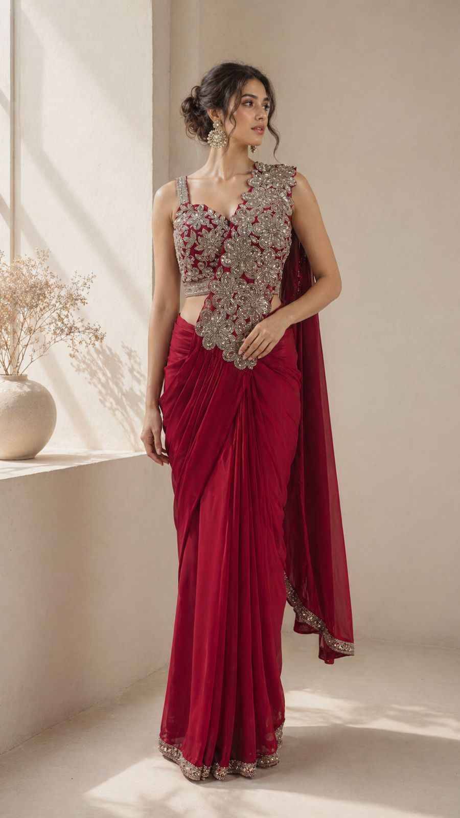 A497 By Amoha Trendz Indian Traditional Wear Collection Beautiful Stylish Fancy Colorful Party Wear & Occasional Wear Fancy Sarees At Wholesale Price